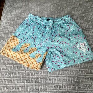 Ice Cream Print Shorts- Baseball 101